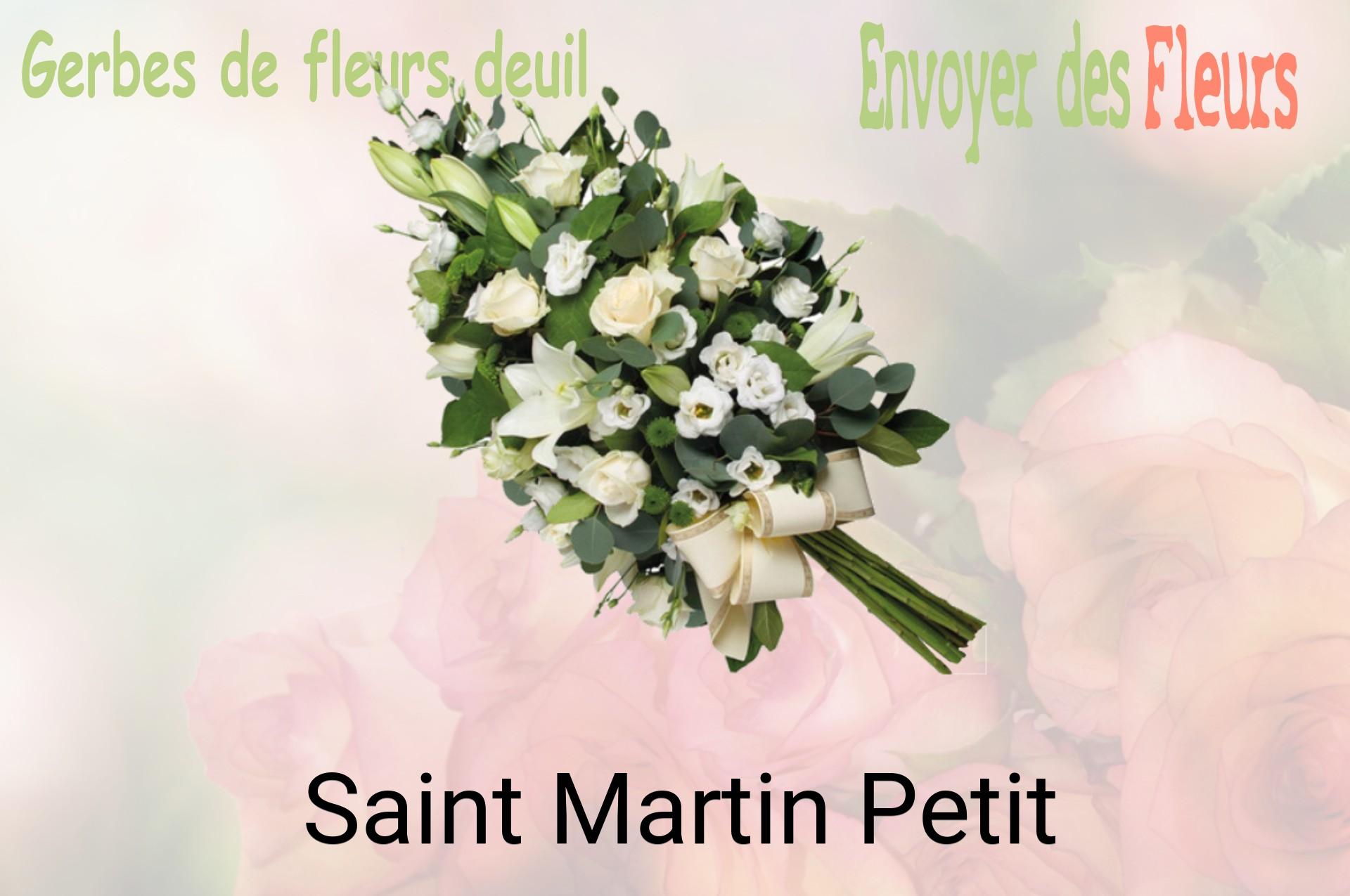 Gerbe de fleurs de deuil livrée à Saint-Martin-Petit
